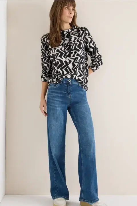 Cecil Cosy Funnel Neck Top