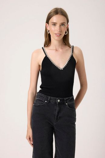 Mirabel Black Cami Top
