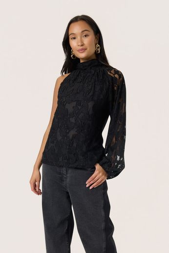 Aisling Black Lace Top
