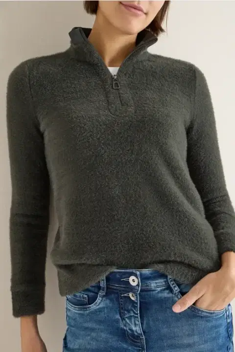 Cecil Feather Yarn Sweater