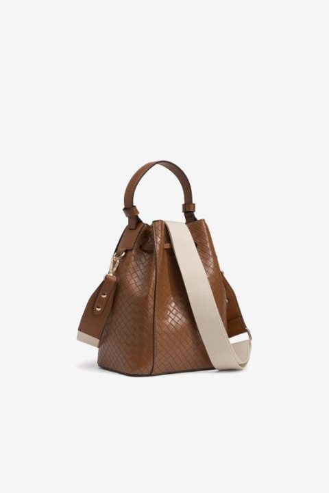 Babbel Brown Bucket Bag