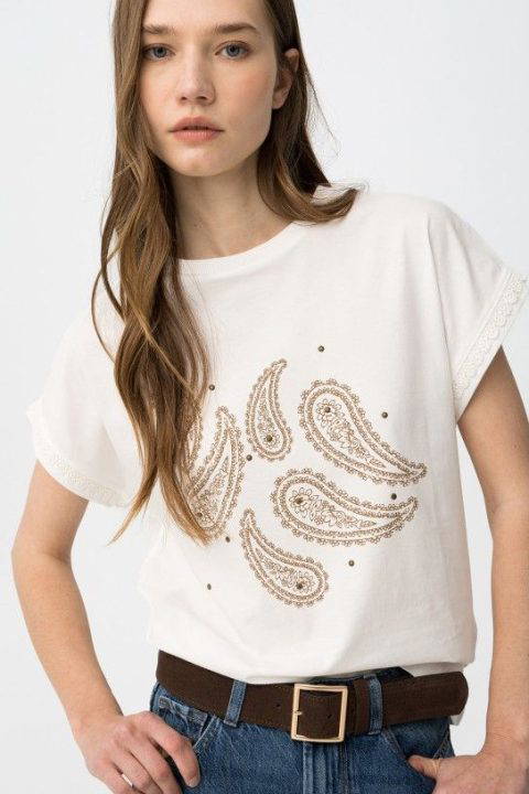 Natalie Off White T-Shirt