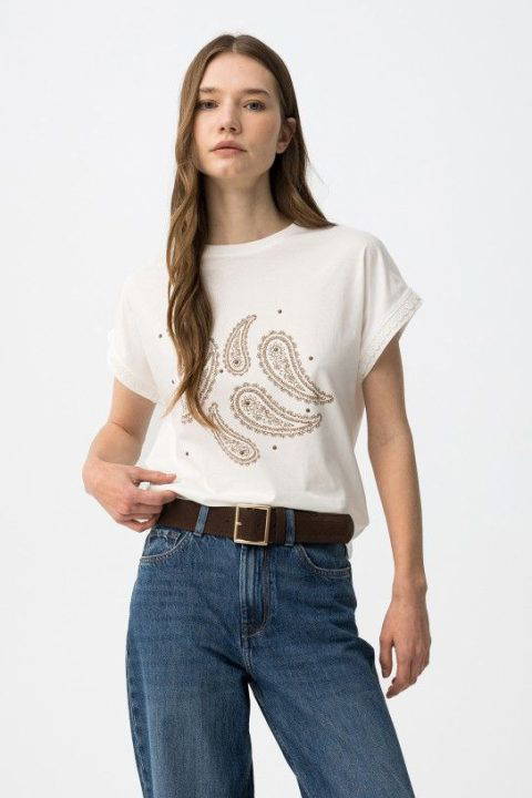 Natalie Off White T-Shirt