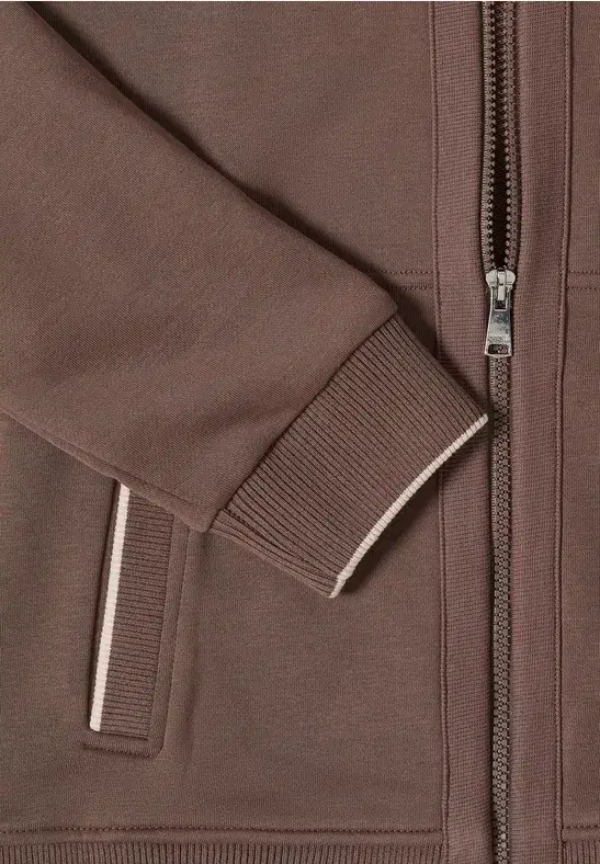 Cecil Taupe Zip Up Sweatshirt - Image 7