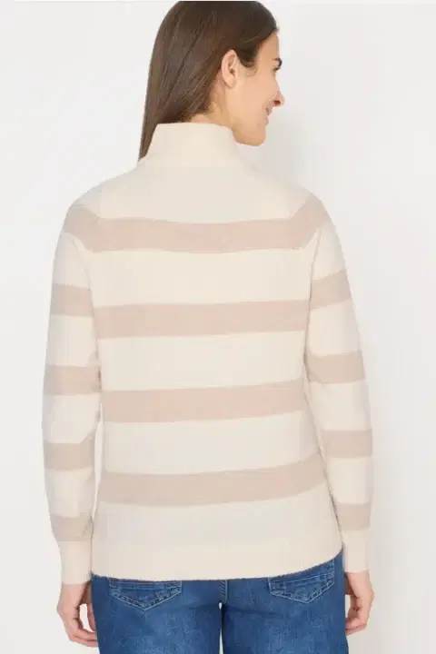 Cecil Beige Stripe Sweater