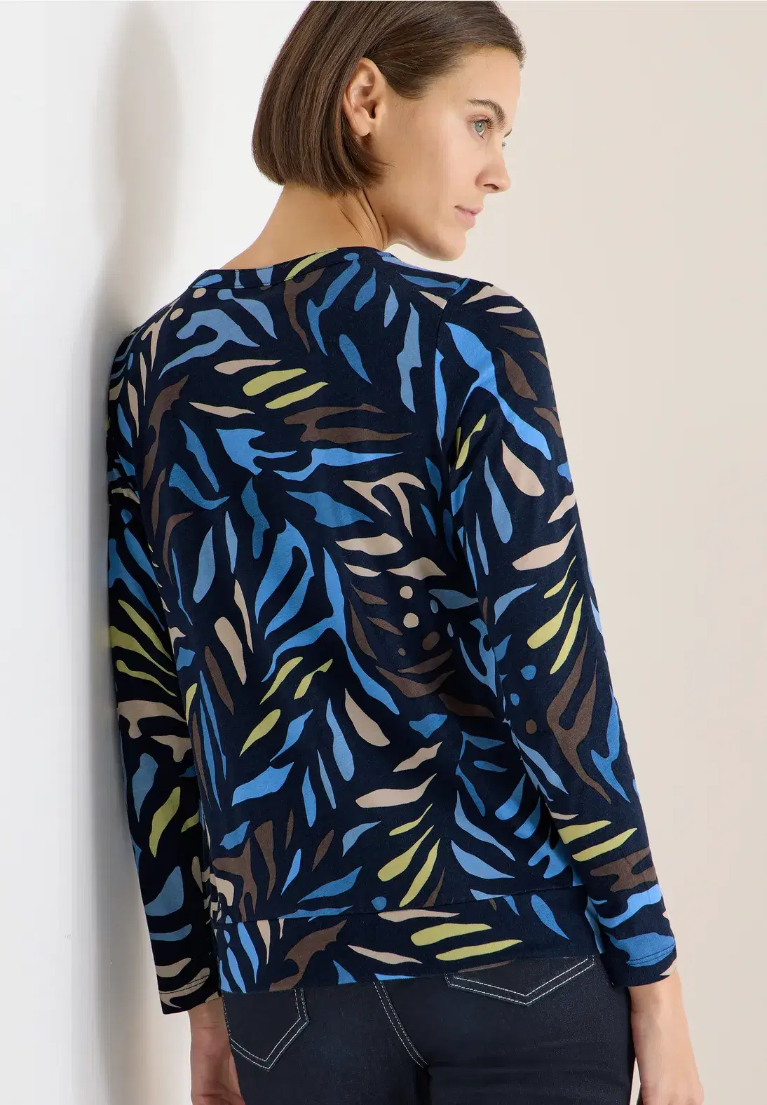 Cecil Blue V-Neck Top - Image 4