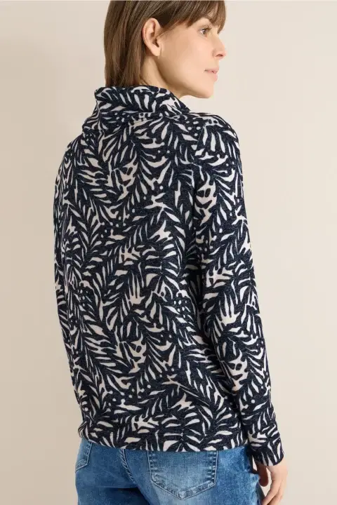 Cecil Cosy Navy Top