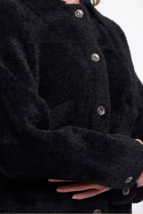 Bubbly Black Cardigan