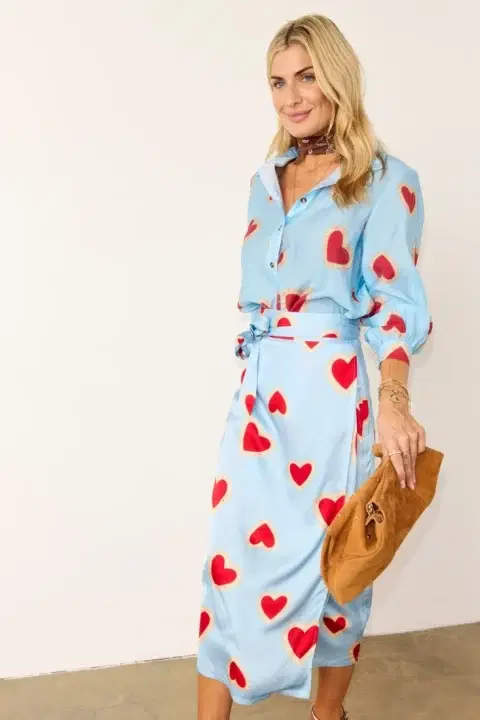 Baby Blue Heart Miley Shirt