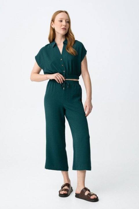 Francesca Teal Culotte Trousers