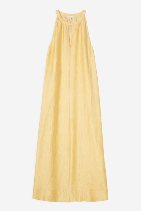 Tammy Yellow Halter Neck Dress