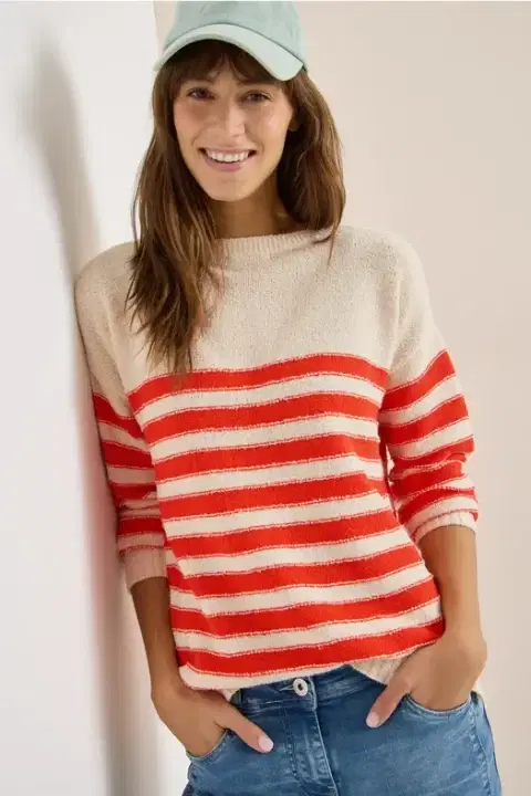 Cecil Stripe Boucle Sweater