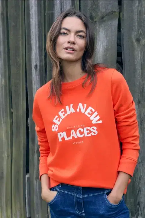 Cecil Orange Sweatshirt