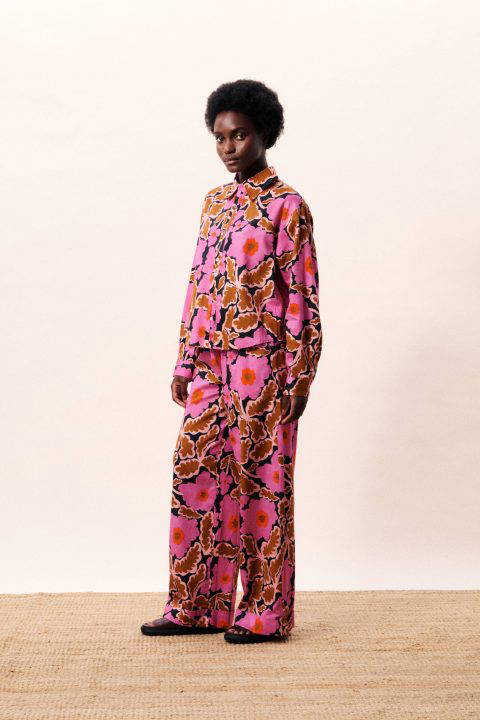 Sailor Pink Flower Blouse