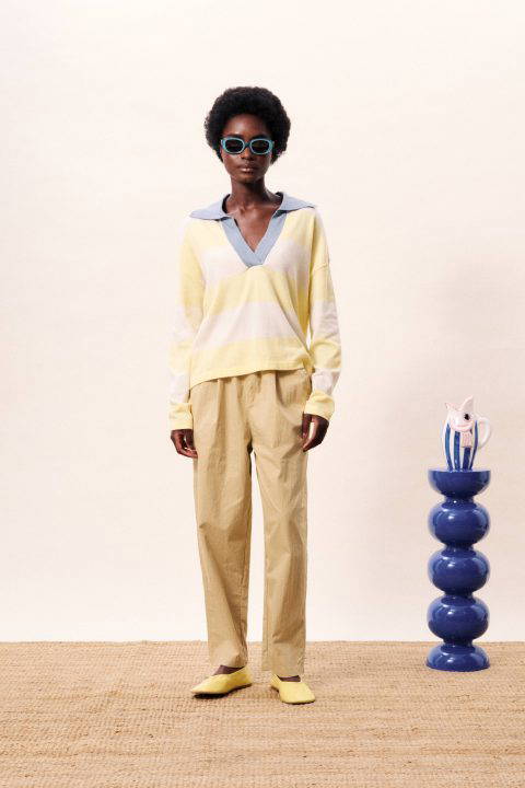 Hyralis Stripe Polo Sweater