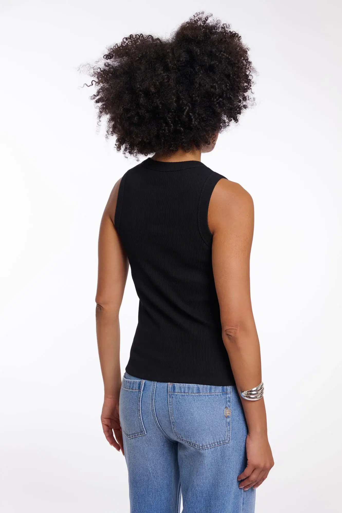 Filipa Black Tank Top - Image 2