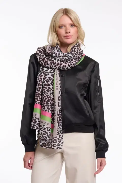 Klaartje Leopard Scarf