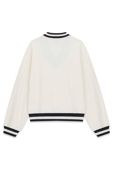 North Cream V-Neck Sweatshirt