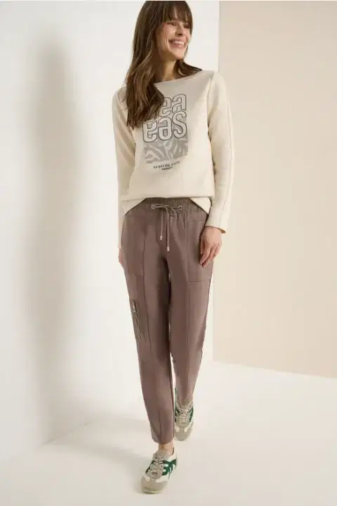 Cecil Tracey Taupe Trousers
