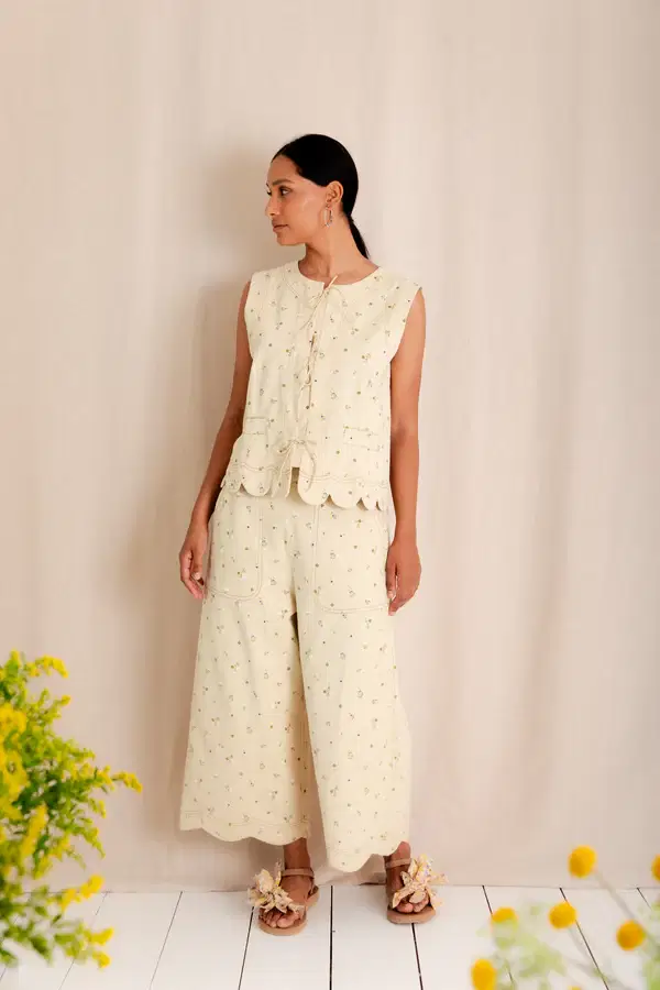 Aide Trouser - Stone Multi - Image 2