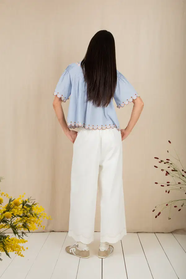 Flora Top Blue - Image 3