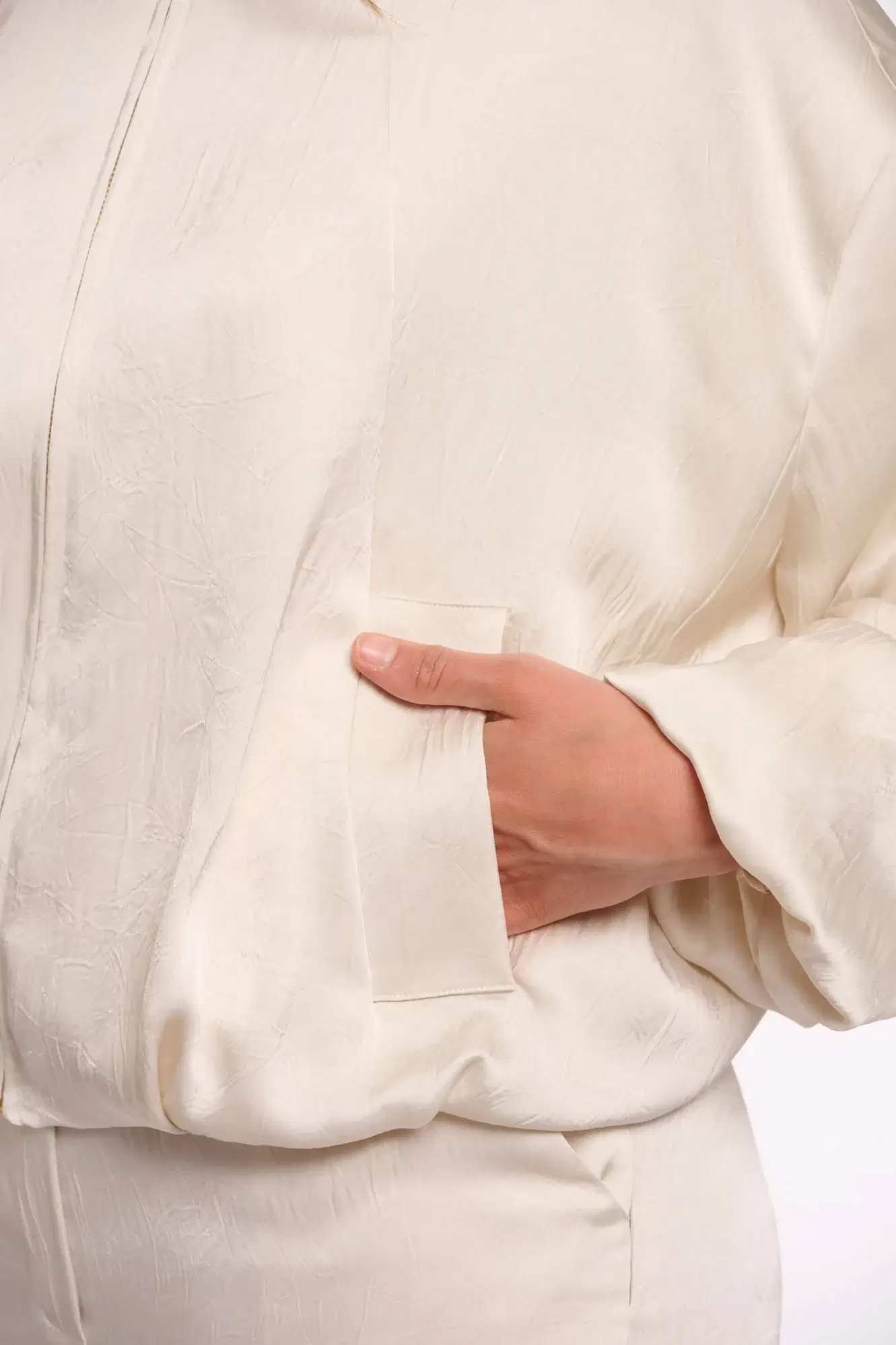 Flore Birch Bomber Jacket - Image 3