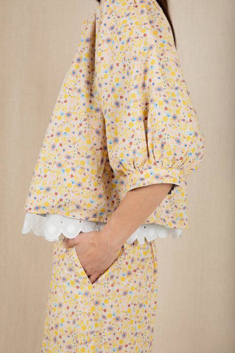 Vida Reversible Jacket – Navy / Lemon Zest