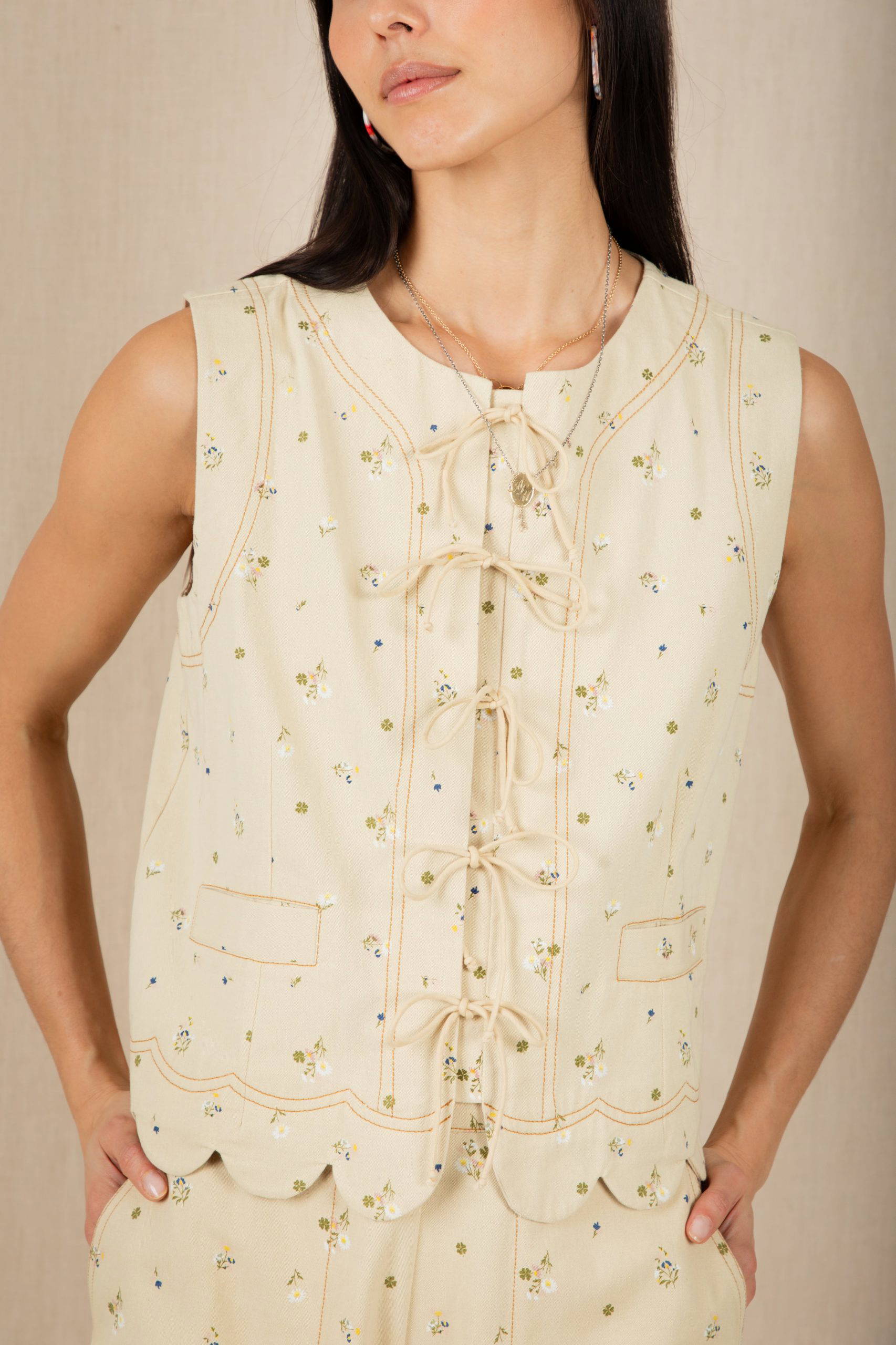 Benny Top Waistcoat- Multi stone - Image 4