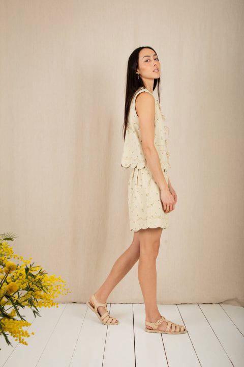 Benny Top Waistcoat- Multi stone