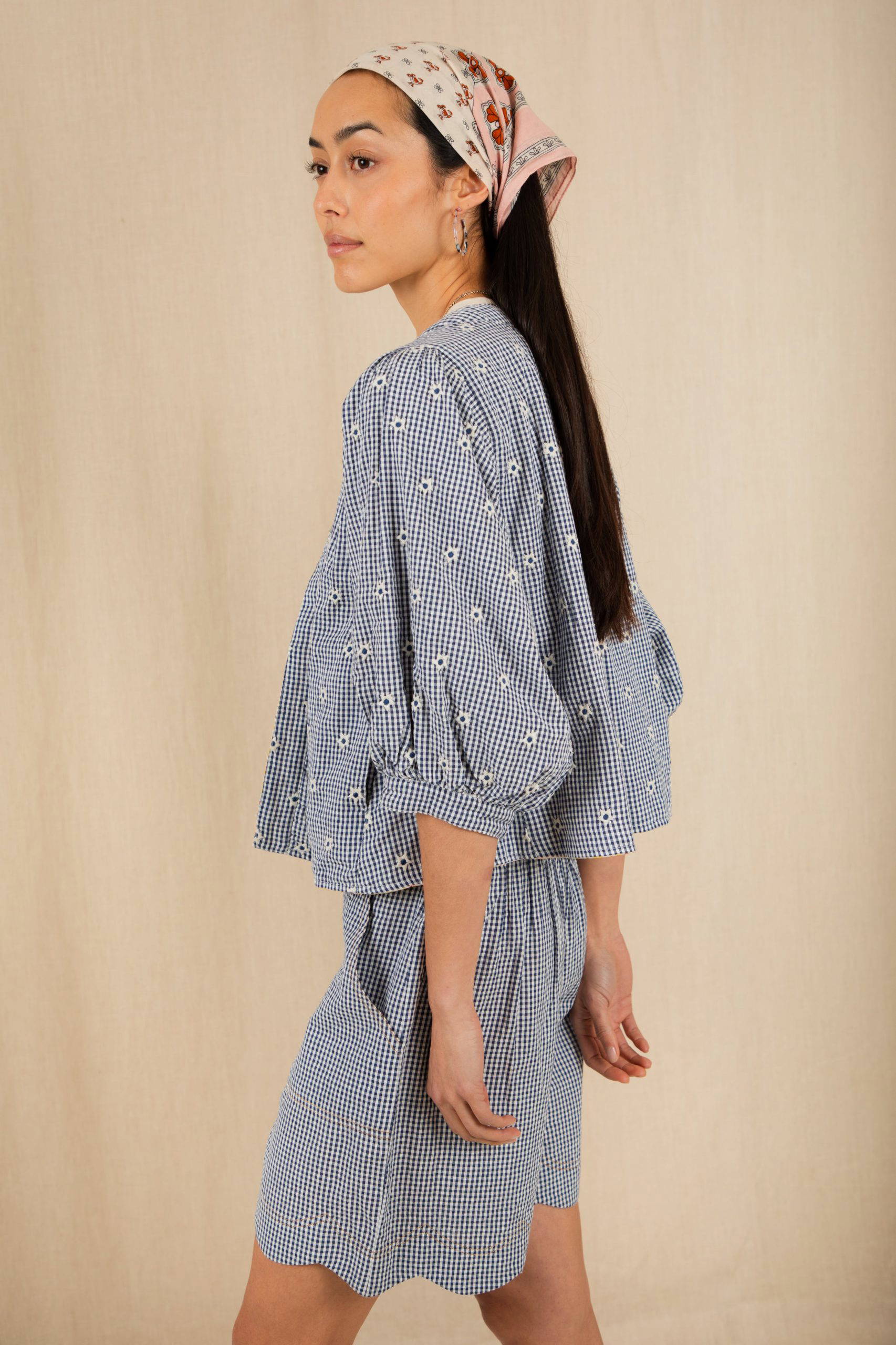 Vida Reversible Jacket - Navy / Lemon Zest - Image 3