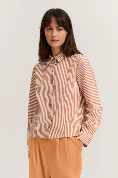 Stripe Button Down Blouse