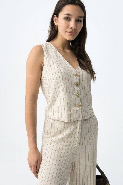 Anitta Beige Waistcoat