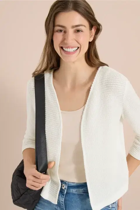 Cecil White Cardigan