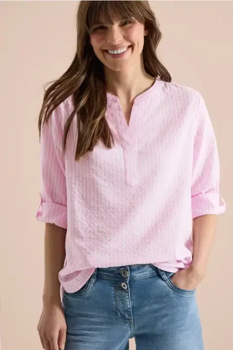 Cecil Pink Stripe Blouse