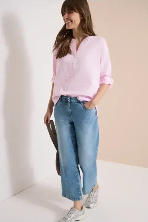 Cecil Pink Stripe Blouse