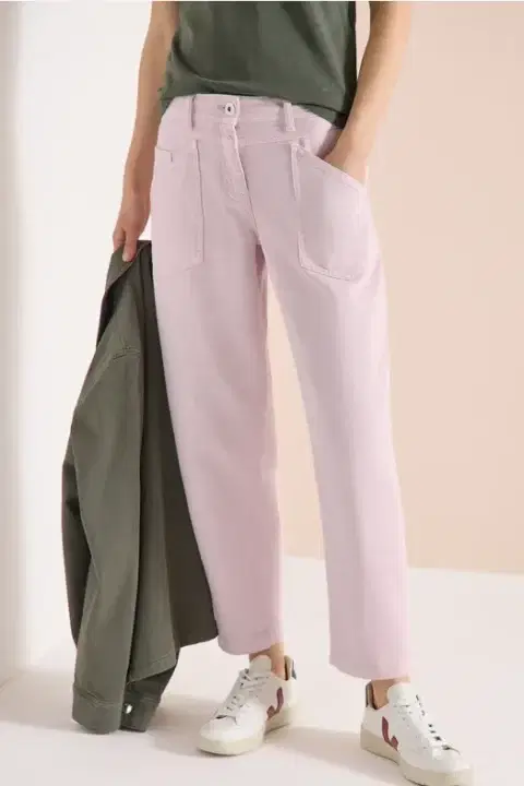 Cecil Blush Barrel Jeans