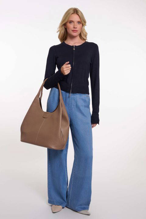 Bavo Slate Bark Shoulder Bag