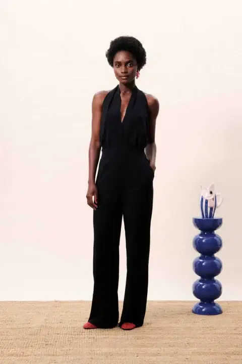 Milagres Black Jumpsuit