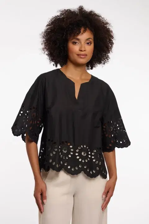 Trudy Black Blouse