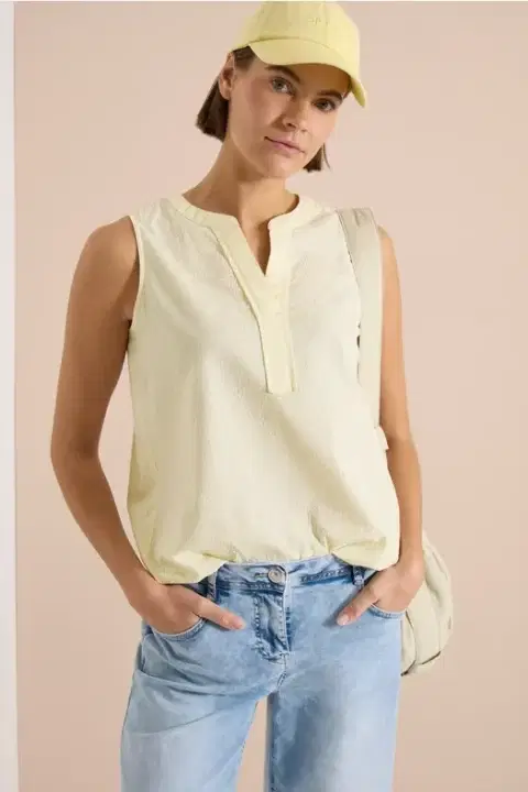 Cecil Lemon Stripe Top