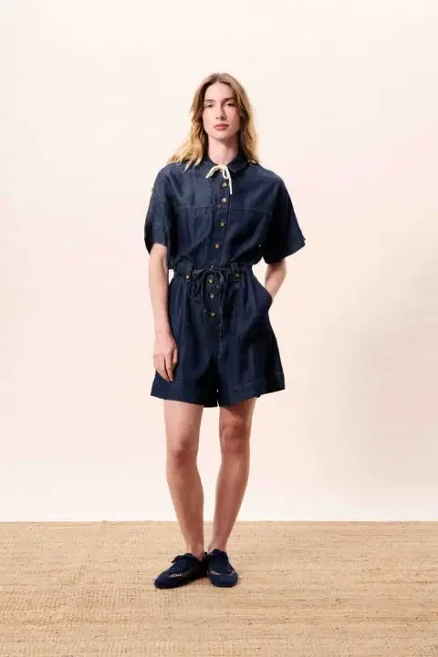 Mariselle Denim Playsuit
