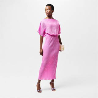 Never Fully Dressed Pink Tilly Plisse Dress