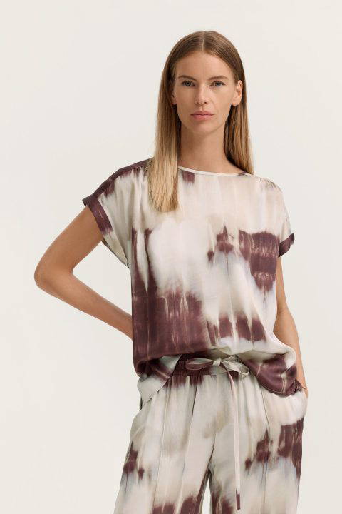 Burgundy Silky Top