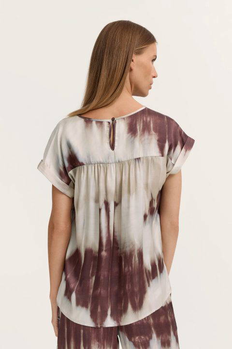 Burgundy Silky Top