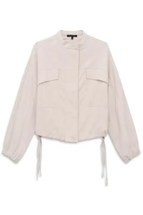 Greige Bomber Style Blouse