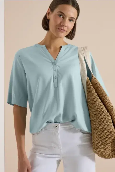 Cecil Crystal Mint Top
