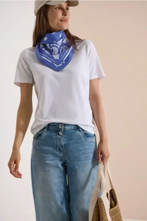 Cecil Blue Paisley Print Bandana