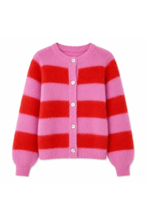Timea Bubblegum Fire Cardigan