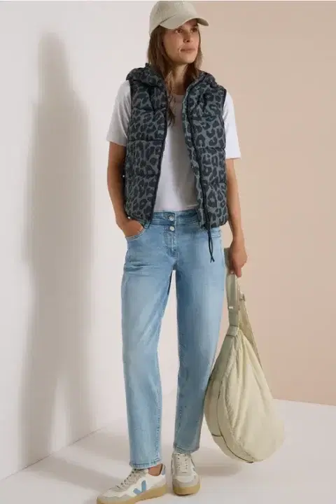 Cecil Leopard Print Gilet
