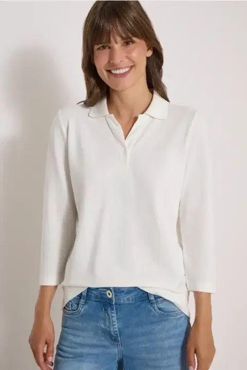 Cecil White Polo Shirt